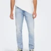 Only & Sons Jean Regular Weft -Only & Sons shop 22024873 light blue denim only sons