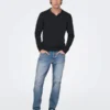 Only & Sons Jean Tapered Avi -Only & Sons shop 22024934 light blue denim only sons