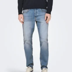 Only & Sons Jean Tapered Avi -Only & Sons shop 22024934 light blue denim only sons 2