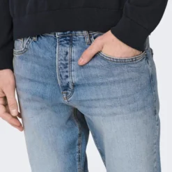 Only & Sons Jean Tapered Avi -Only & Sons shop 22024934 light blue denim only sons 3