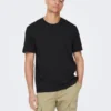 Only & Sons Tee Shirt Max Life -Only & Sons shop 22025208 black only sons