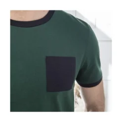 LA GENTLE FACTORY Tee Shirt Poche ContrastePio -Only & Sons shop 800298 2580 vert bouteille la gentle factory 2