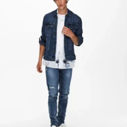 Only & Sons Veste En Jean Onscome -Only & Sons shop veste en jean onscome 3